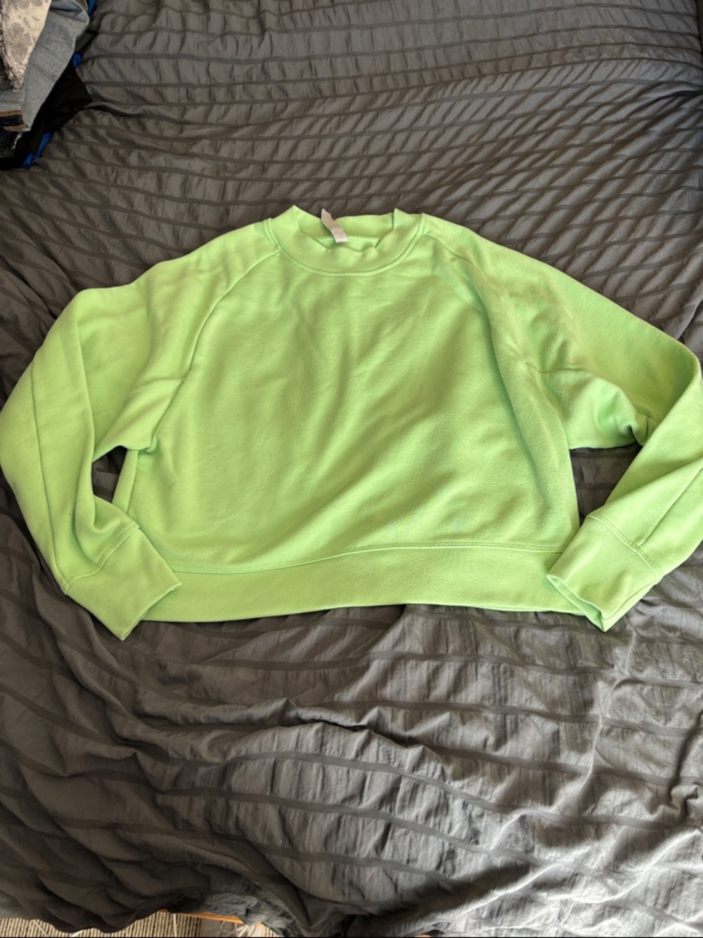 Athleta Bright Lime Pullover Sweatshirt